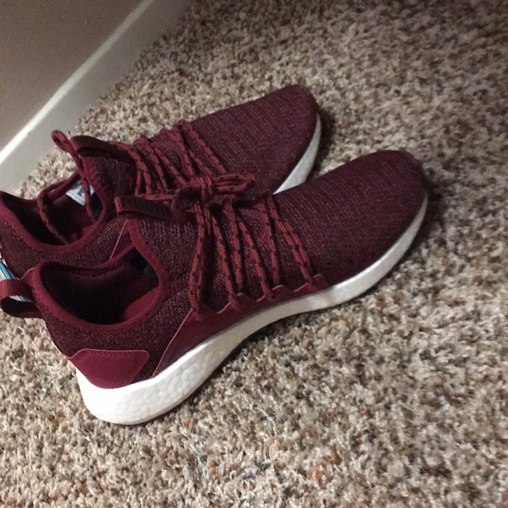 Maroon puma shoes